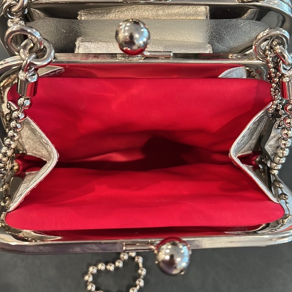 EUC Coach Ball Chain Kiss Lock Evening Bag - Picture 11 of 16